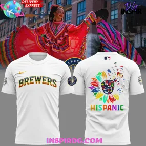 -Milwaukee Brewers Hispanic Heritage Month 2024 White T-Shirt