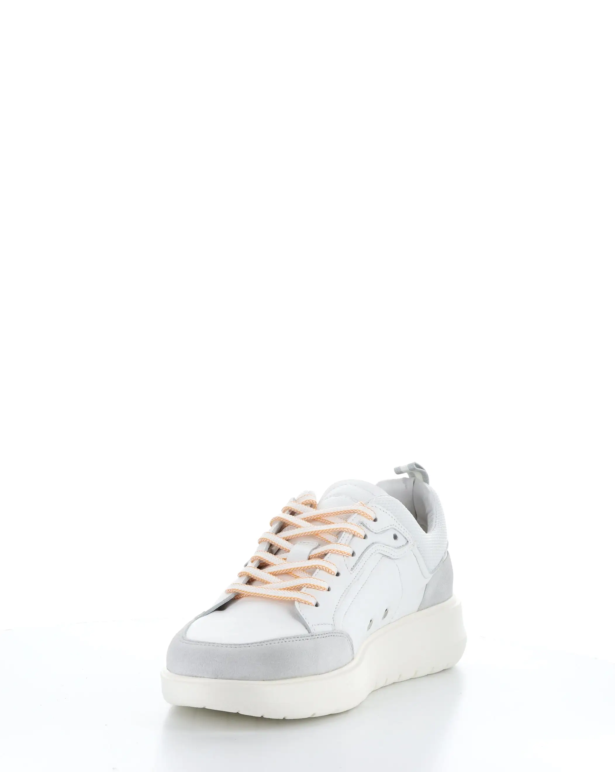 12806 WHITE/ORANGE Lace-up Shoes