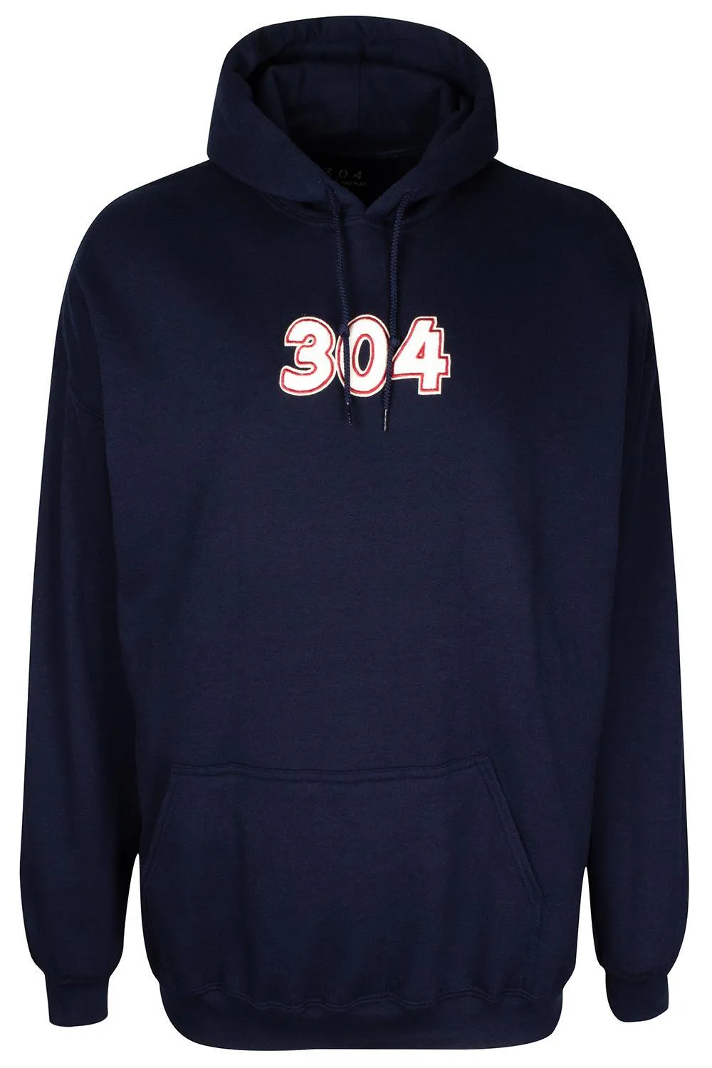 304 Chenile Print Hoody - Navy