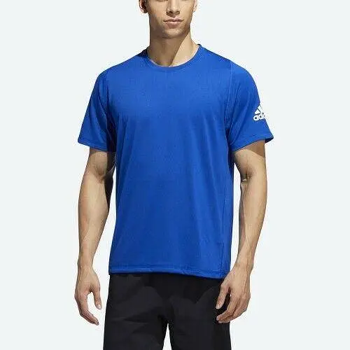 adidas Mens Freelift Weightlifting T-Shirt Blue