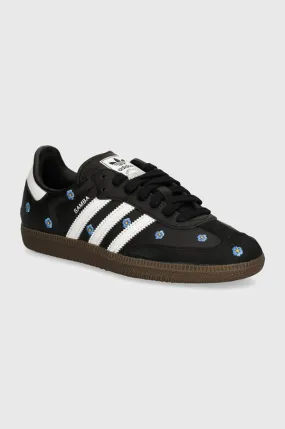 adidas Samba Light Blue Floral Core Black IF4397