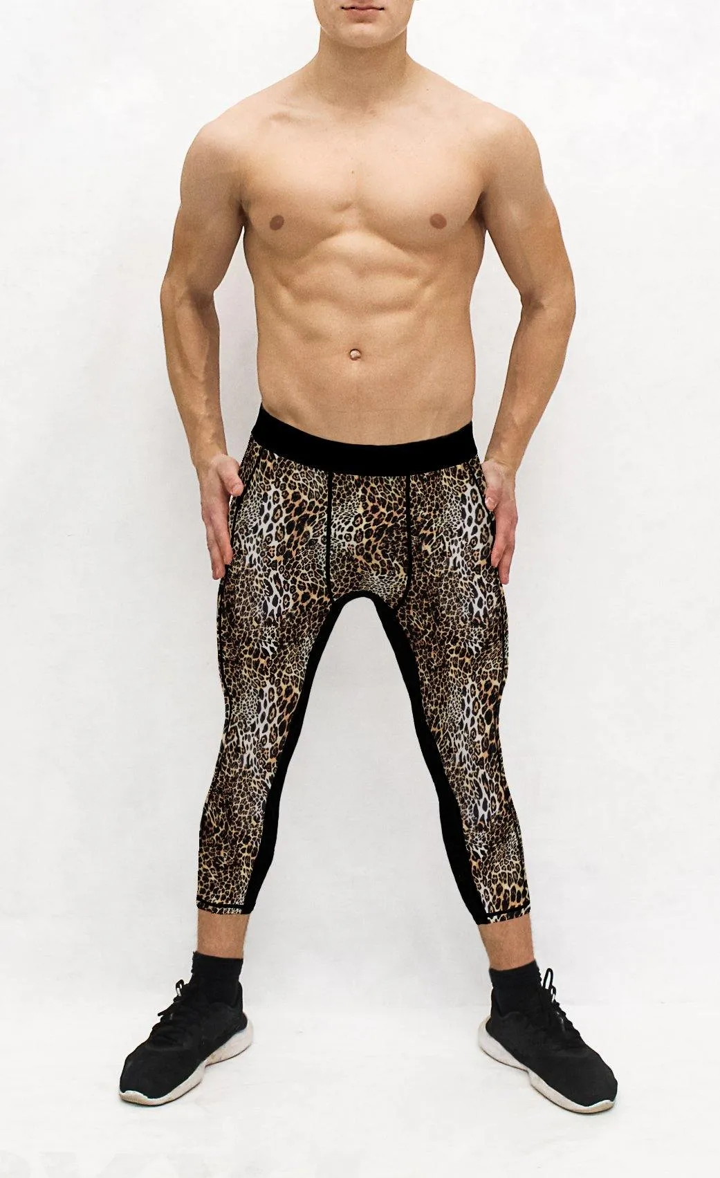 African Leopard Men's Pocket Tights