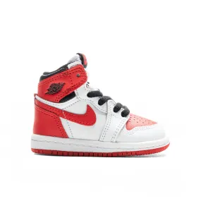 Air Jordan 1 Heritage (TD) - White/University Red/Black