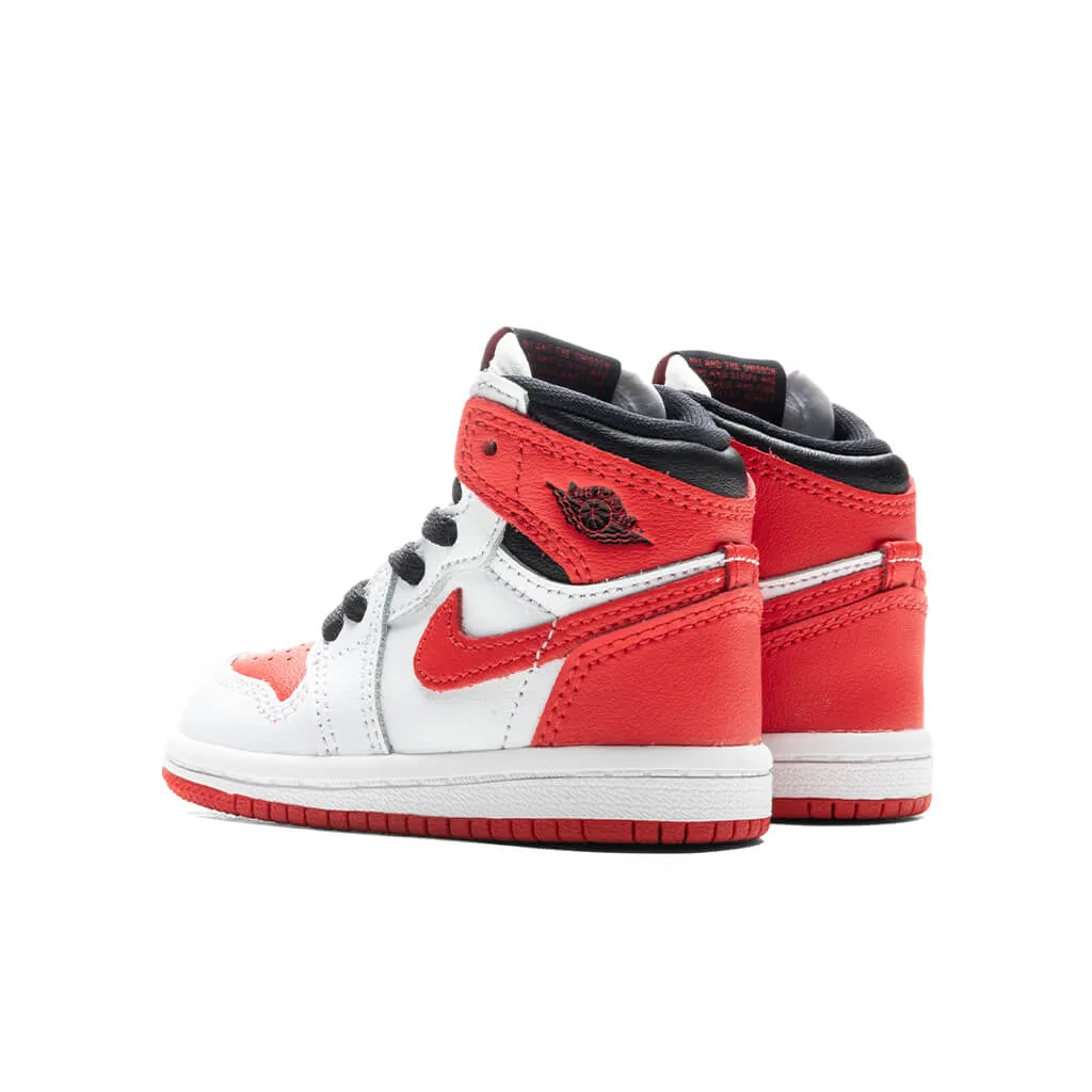 Air Jordan 1 Heritage (TD) - White/University Red/Black