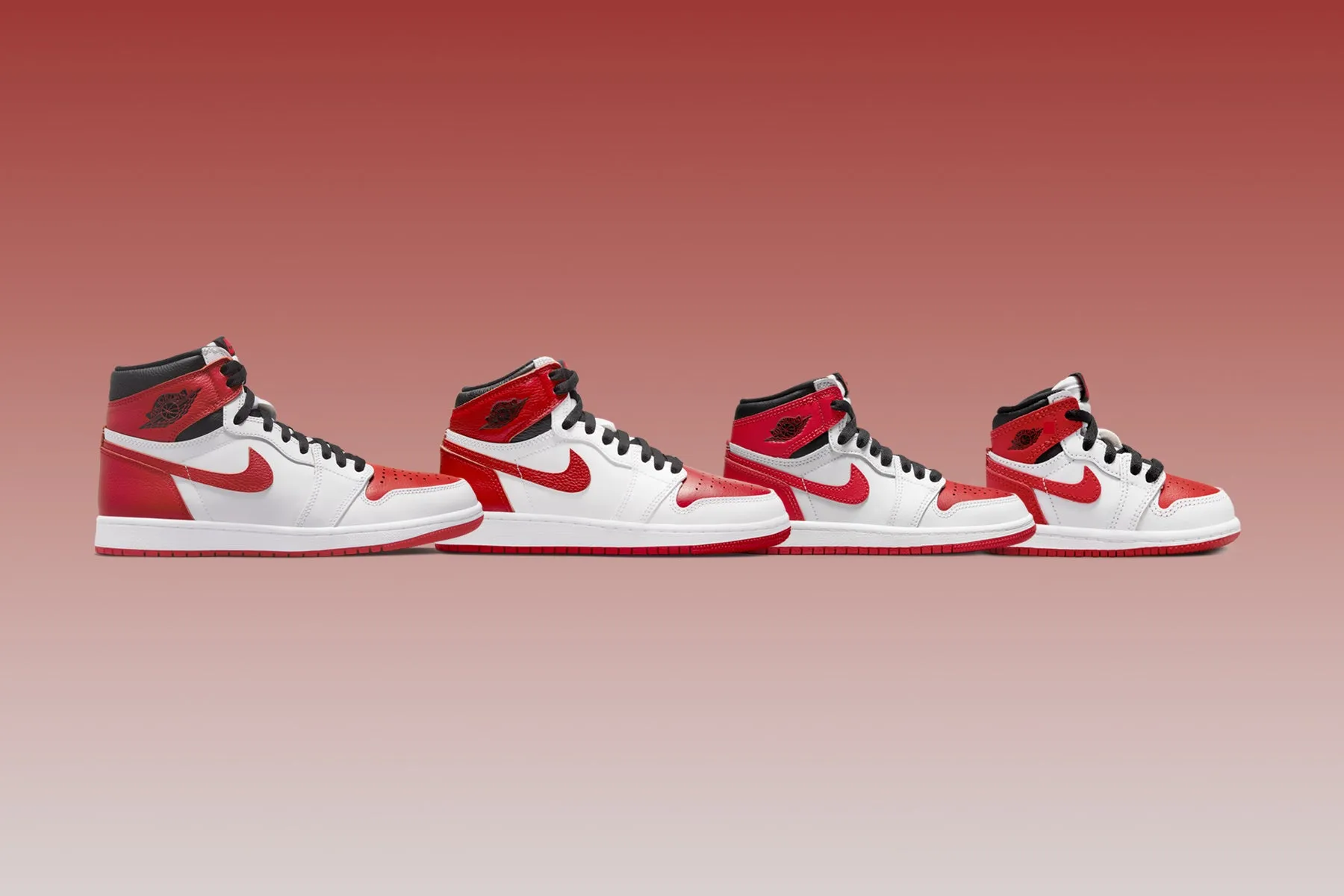 Air Jordan 1 Heritage (TD) - White/University Red/Black