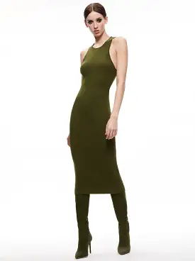 Alice + Olivia - Wright Tie Back Dress - Olive