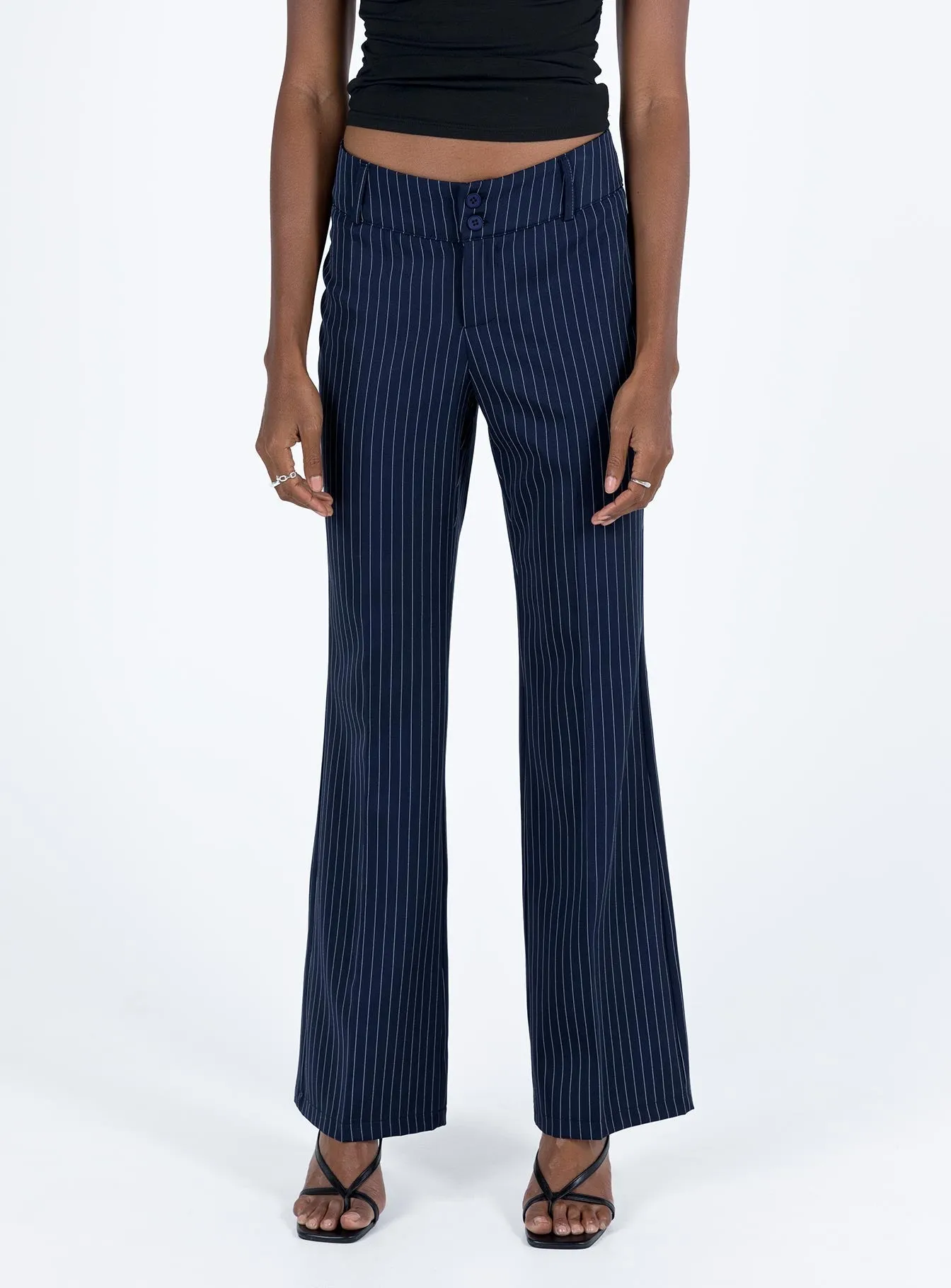 Archette Pant Navy Pinstripe