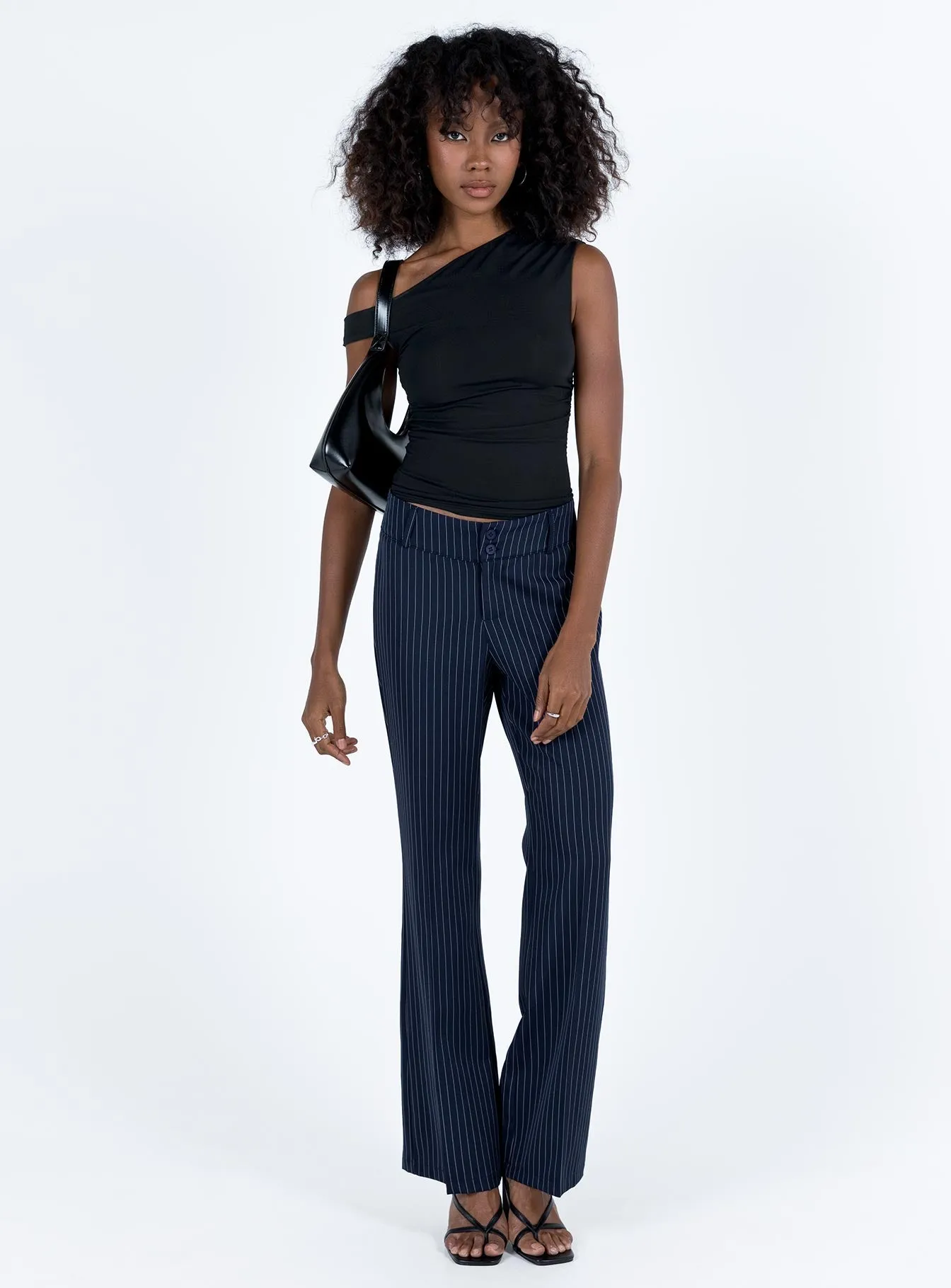 Archette Pant Navy Pinstripe