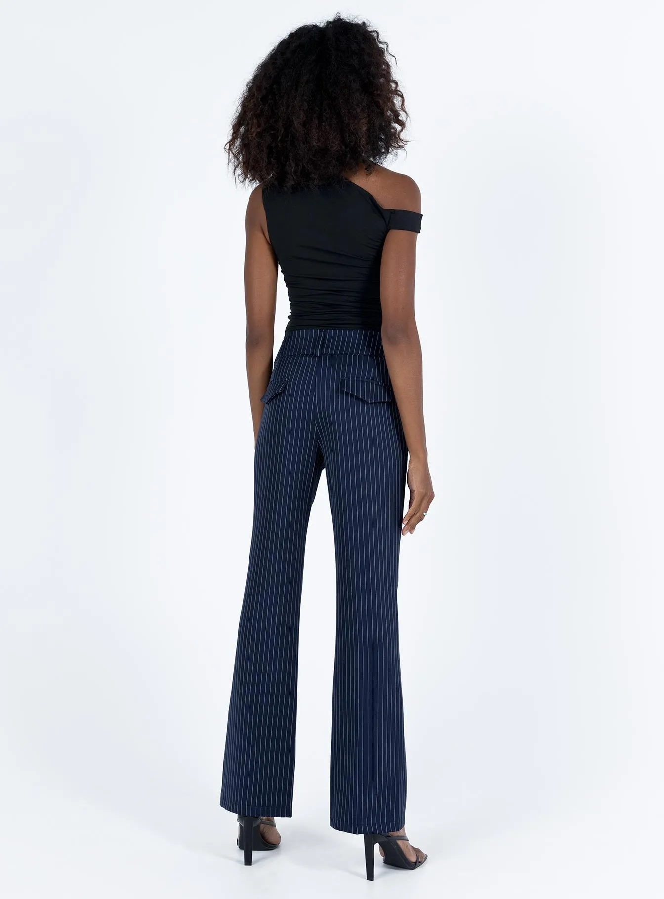 Archette Pant Navy Pinstripe