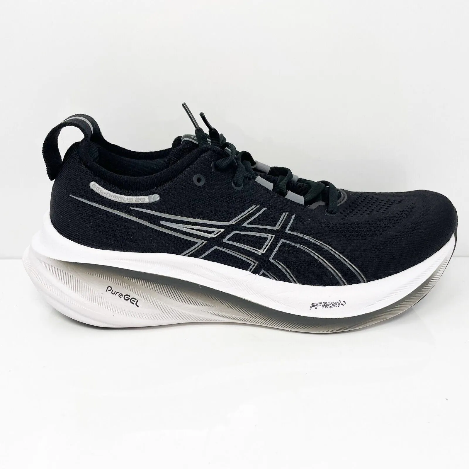 Asics Mens Gel Nimbus 26 1011B794 Black Running Shoes Sneakers Size 8.5