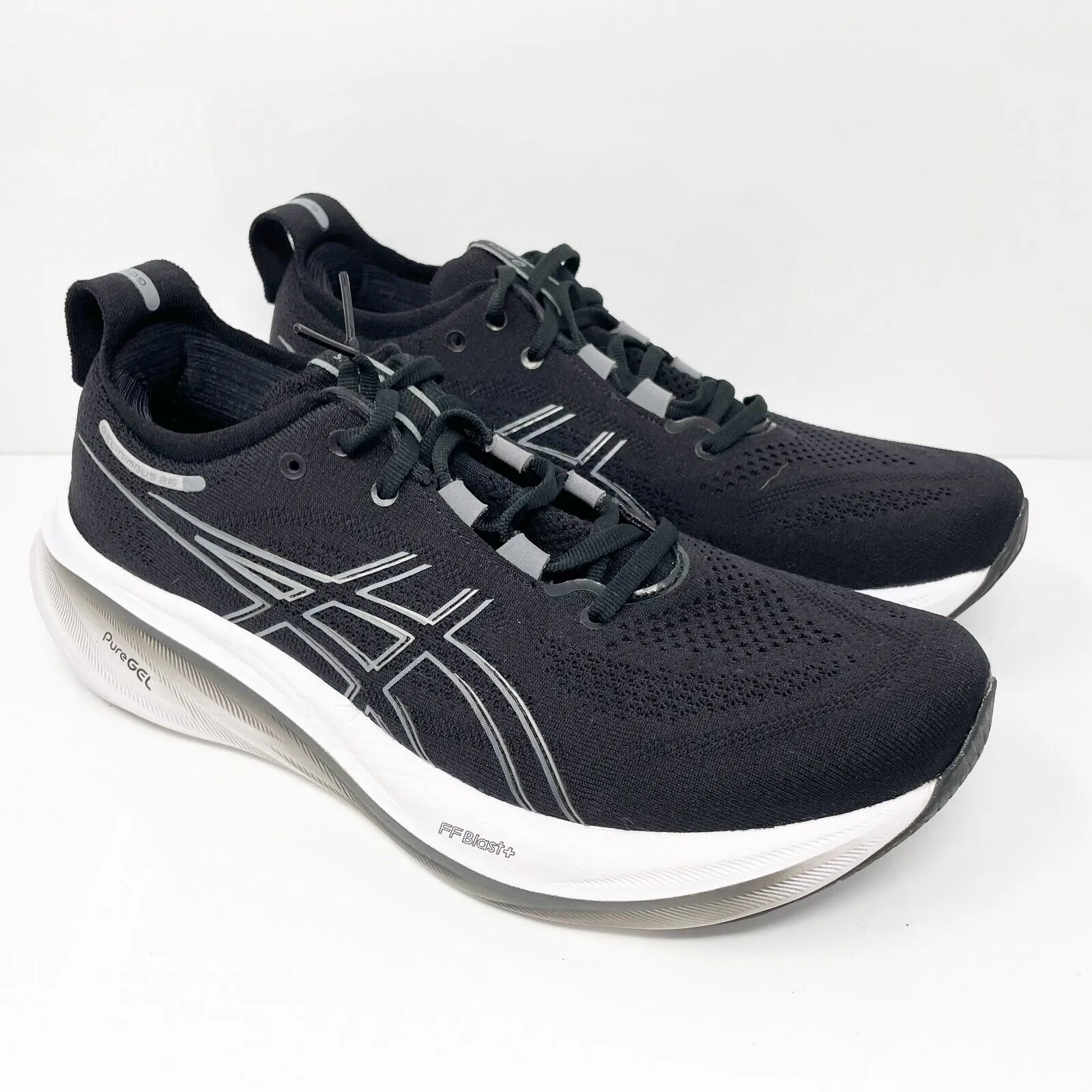 Asics Mens Gel Nimbus 26 1011B794 Black Running Shoes Sneakers Size 8.5