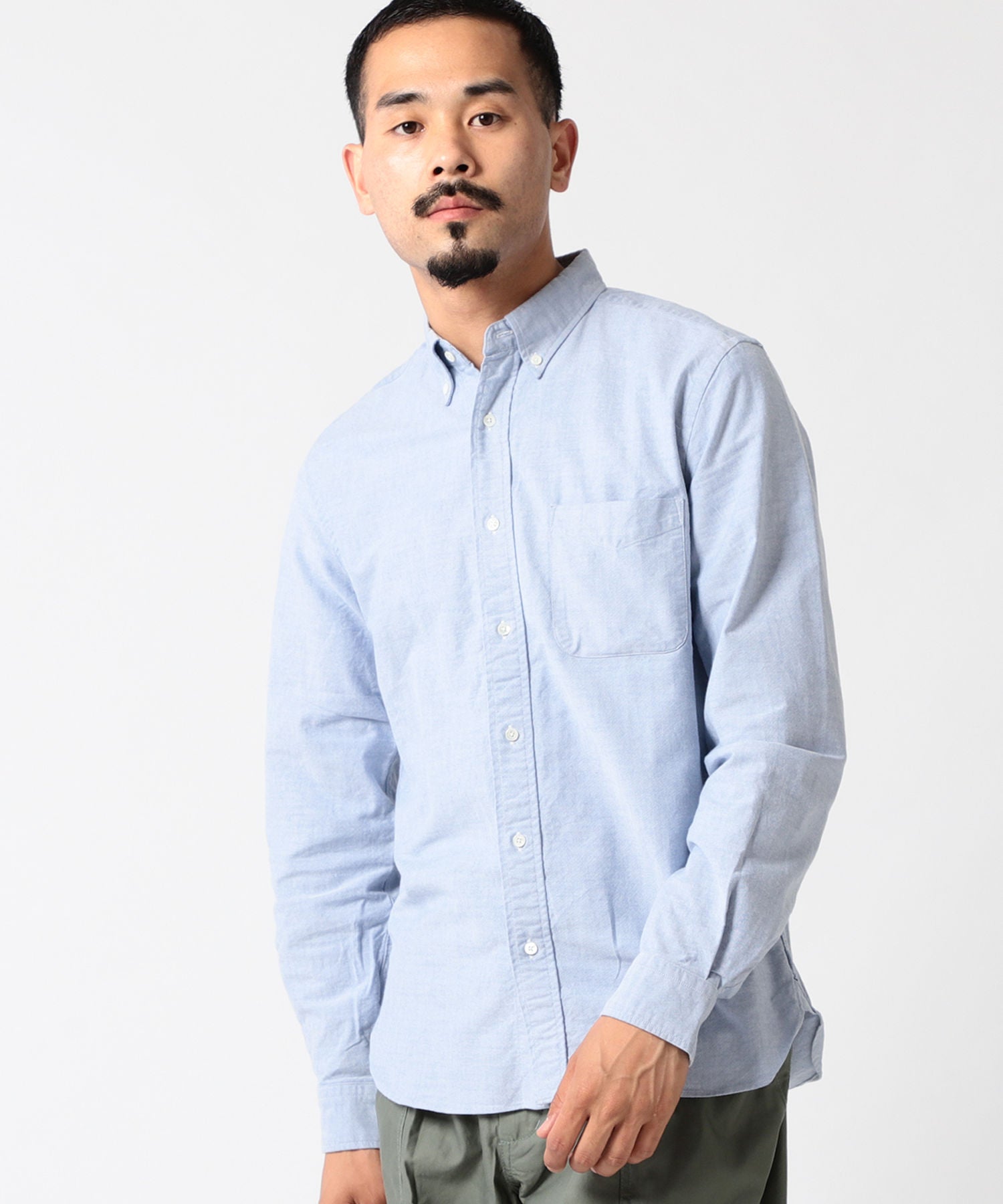 BEAMS PLUS B.D. Oxford Shirt Blue