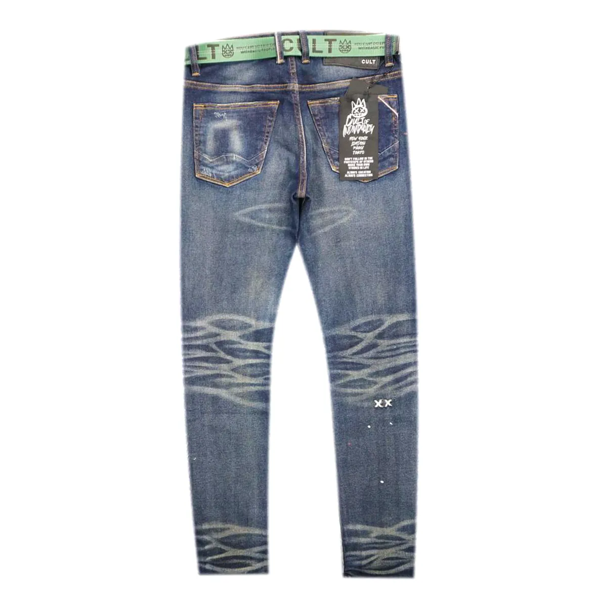 Belted Distressed Denim (Reyn) /C1