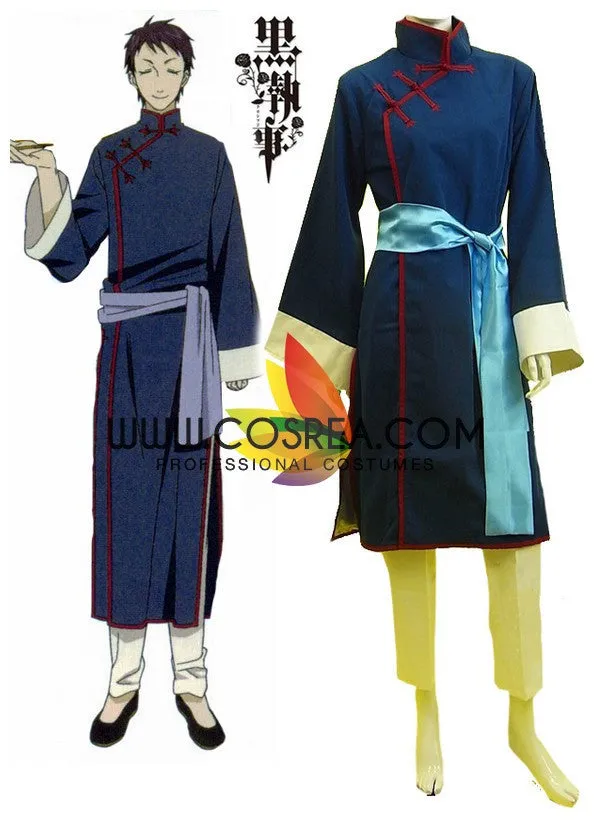 Black Butler Kuroshitusji Lau Dark Blue Version Cosplay Costume