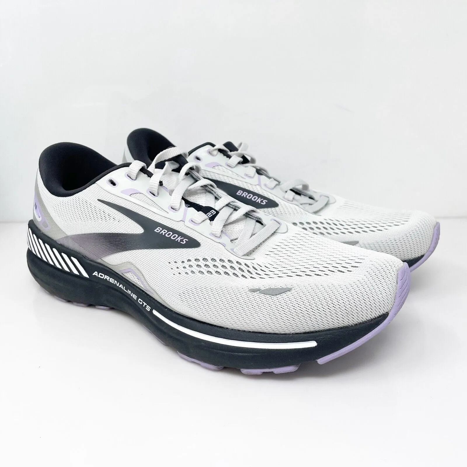 Brooks Womens Adrenaline GTS 23 1203811D039 Gray Running Shoes Sneakers Sz 11 D