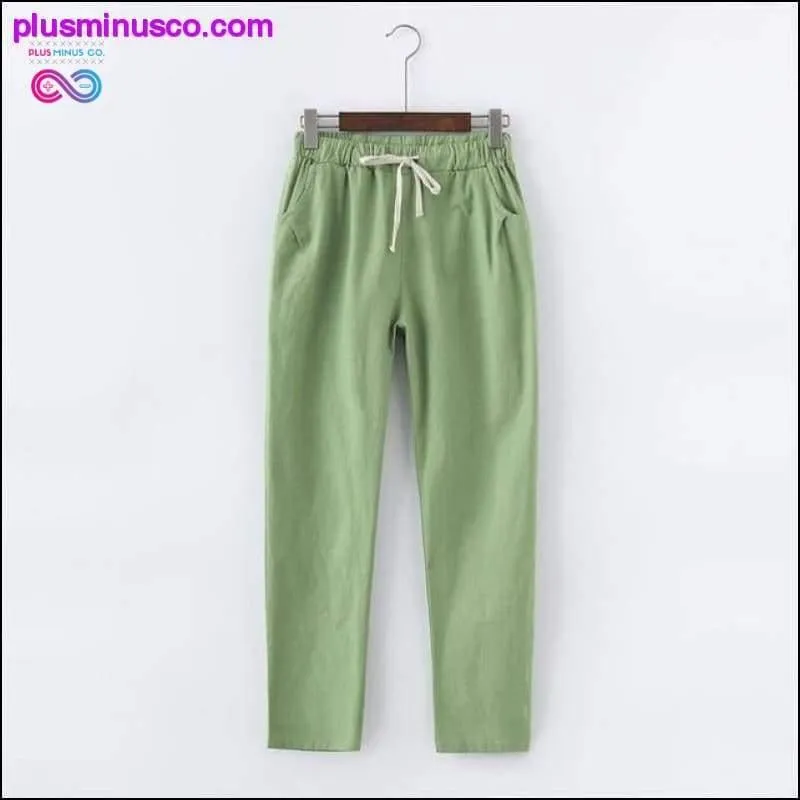 Candy Colors Summer Pants Women Lace Up Pantalon Femme