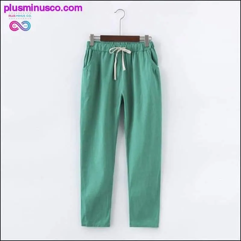 Candy Colors Summer Pants Women Lace Up Pantalon Femme