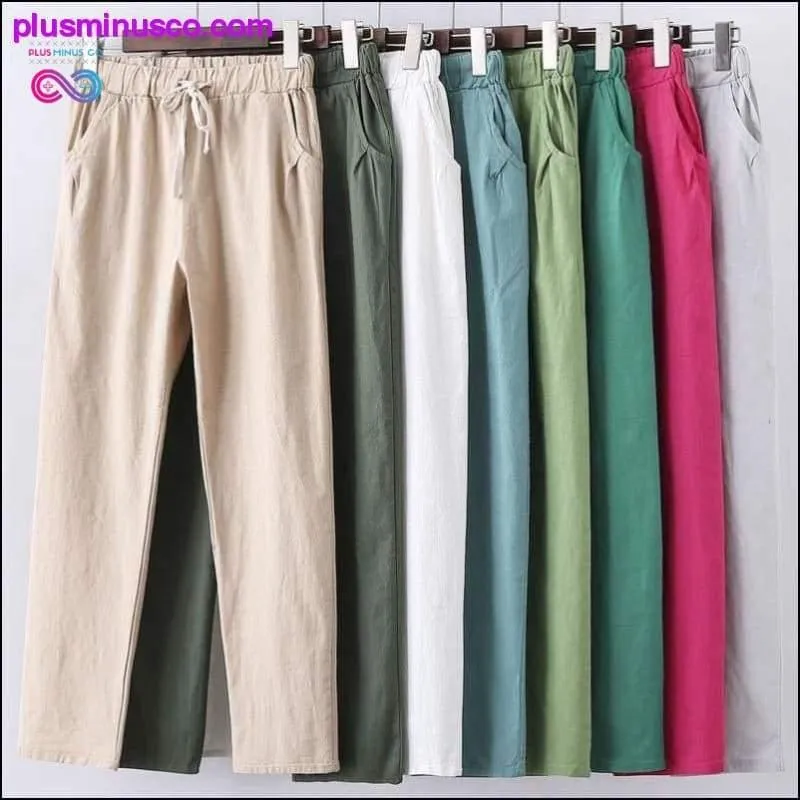 Candy Colors Summer Pants Women Lace Up Pantalon Femme