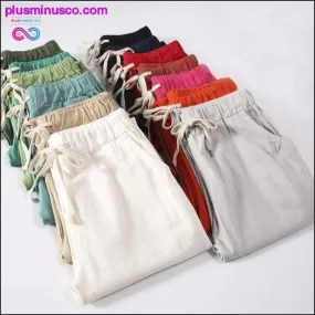 Candy Colors Summer Pants Women Lace Up Pantalon Femme