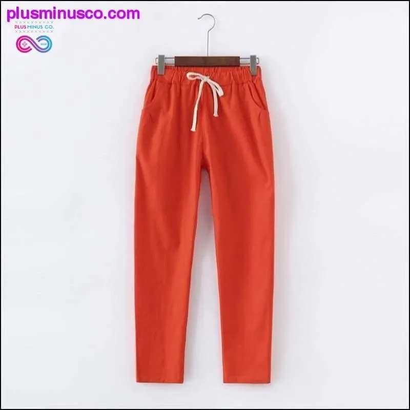 Candy Colors Summer Pants Women Lace Up Pantalon Femme