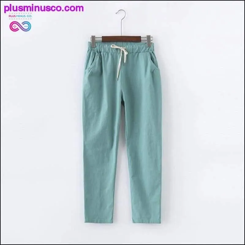 Candy Colors Summer Pants Women Lace Up Pantalon Femme