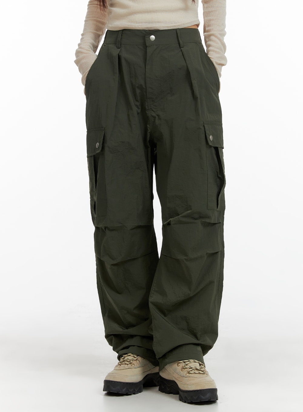 Cargo Wide Leg Trousers (UNISEX) CM411