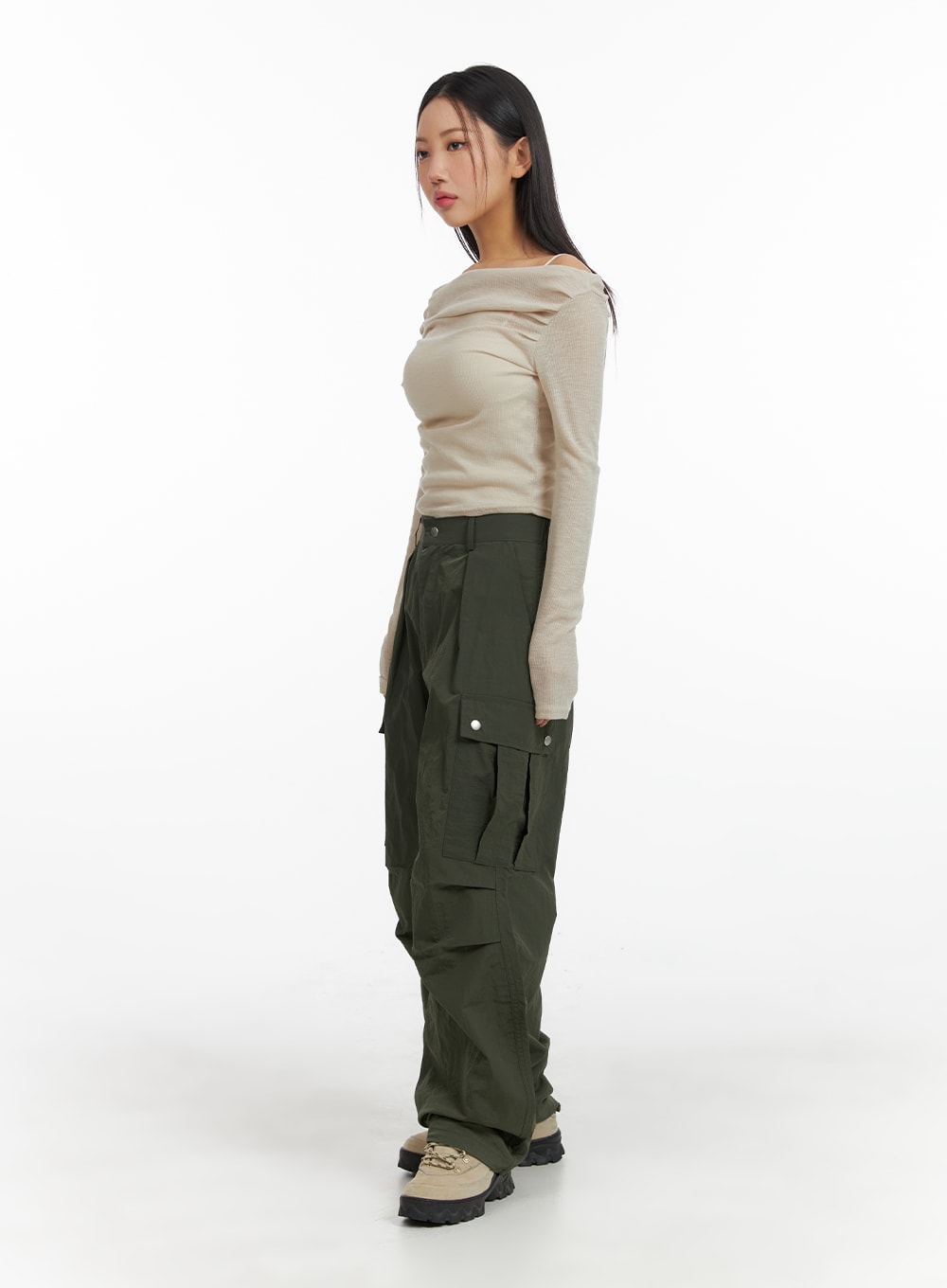 Cargo Wide Leg Trousers (UNISEX) CM411