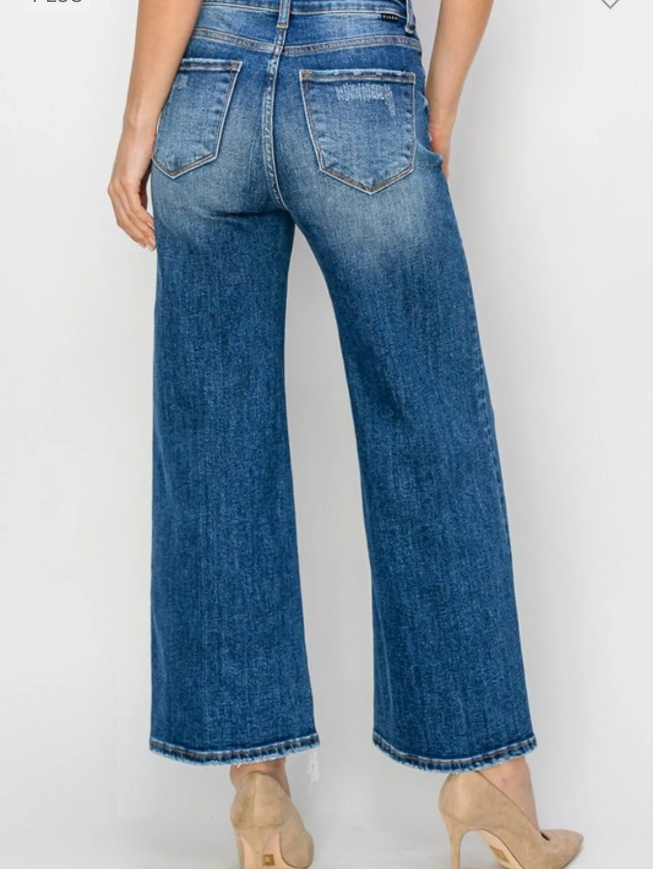 Claire Risen High Rise Wide Hem Jean