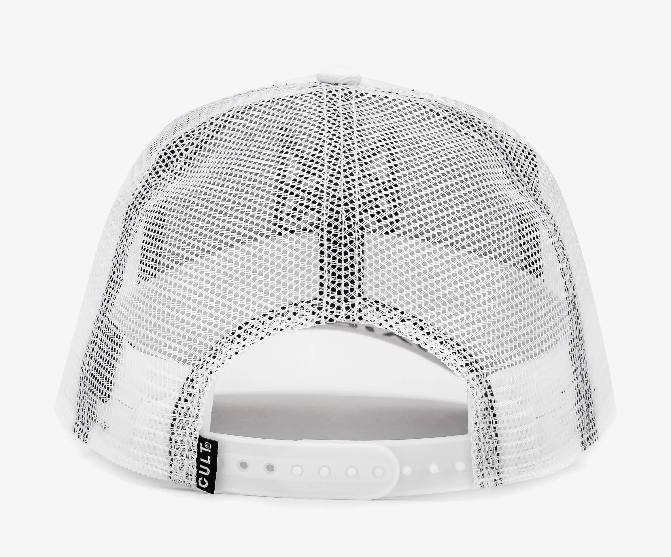 Clean Logo Mesh Trucker Mens Hat (White)