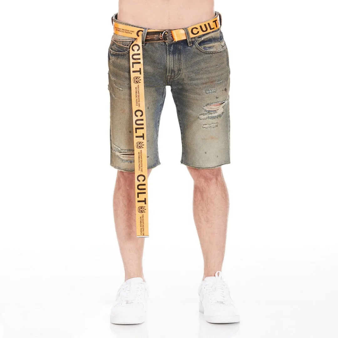 Cult of Individuality BELTED ROCKER SHORT Men’s - DUSK