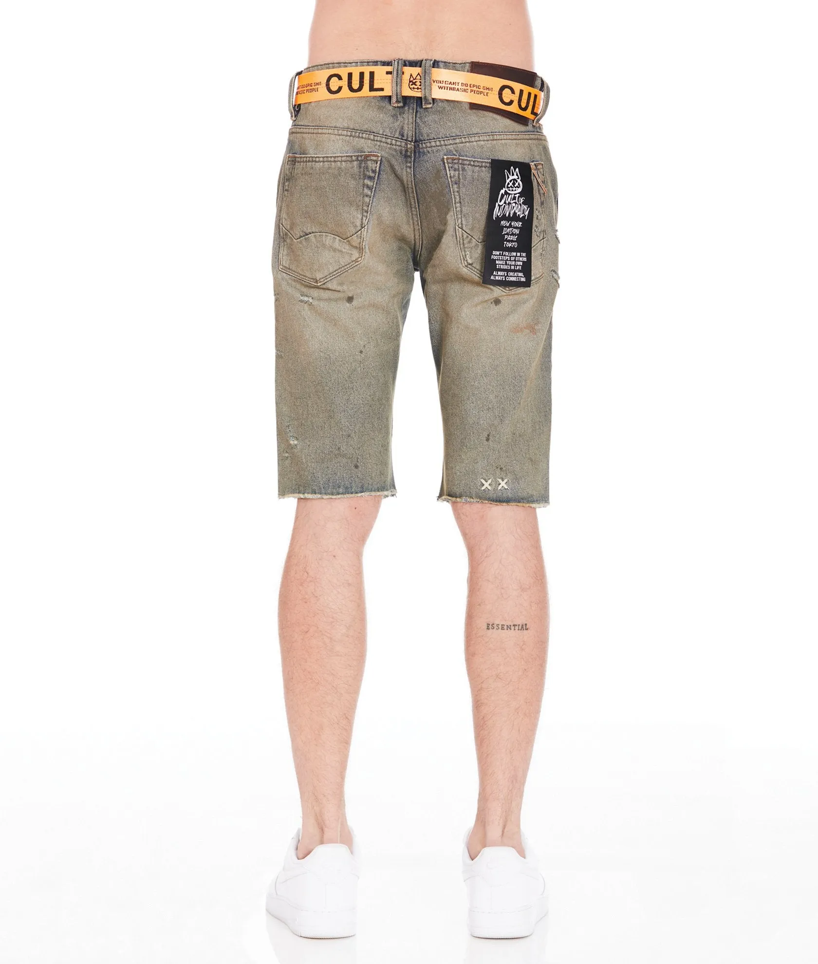 Cult of Individuality BELTED ROCKER SHORT Men’s - DUSK