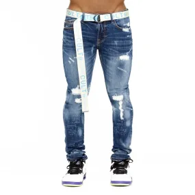 Cult of Individuality PUNK SUPER SKINNY BELTED JEAN Men’s -  ROMAN