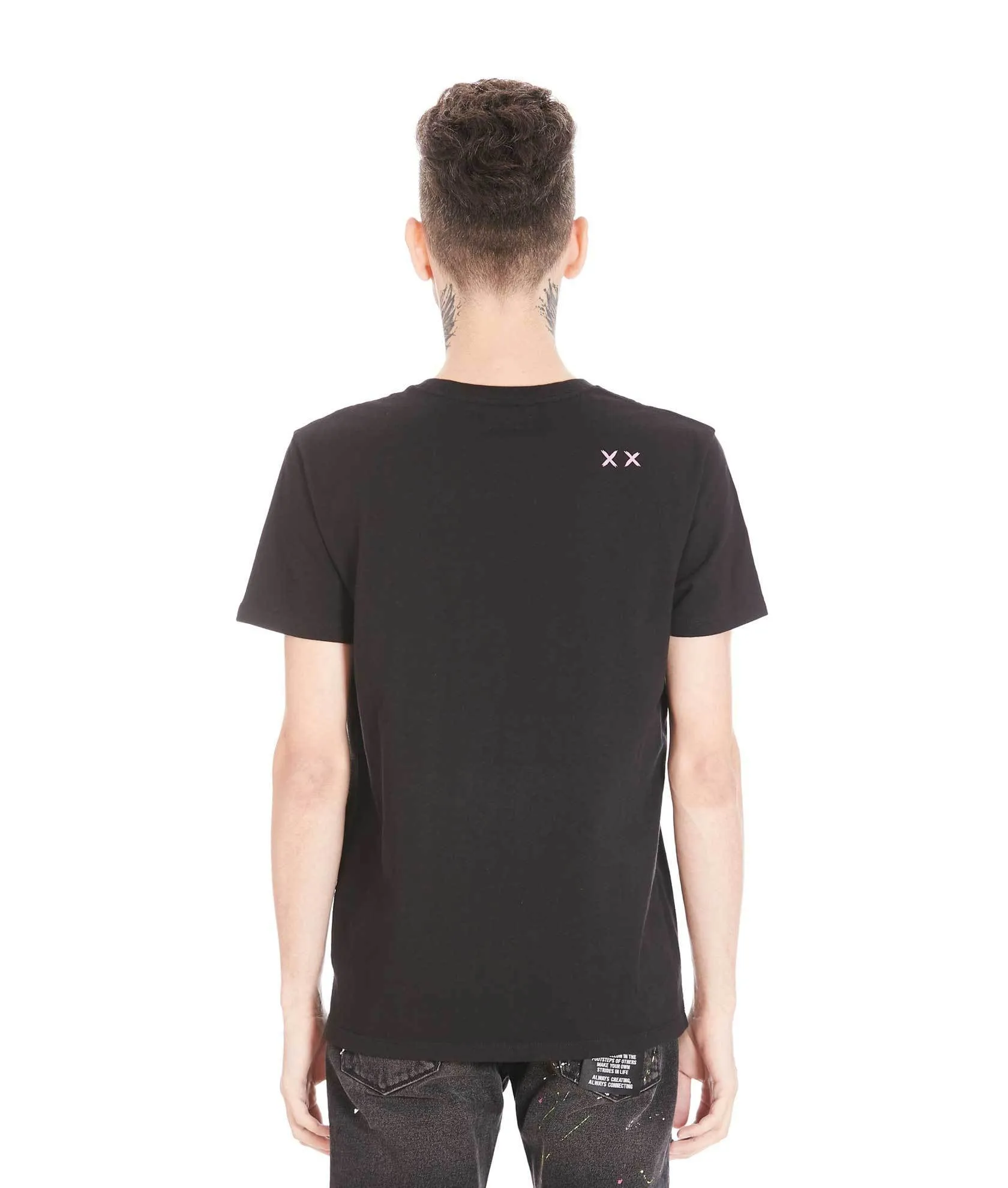 Cult of Individuality STREAK  SHORT SLEEVE CREW NECK TEE Men’s - BLACK