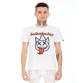 Cult of Individuality  TONGUE SHORT SLEEVE CREW NECK  TEE Men’s - WHITE