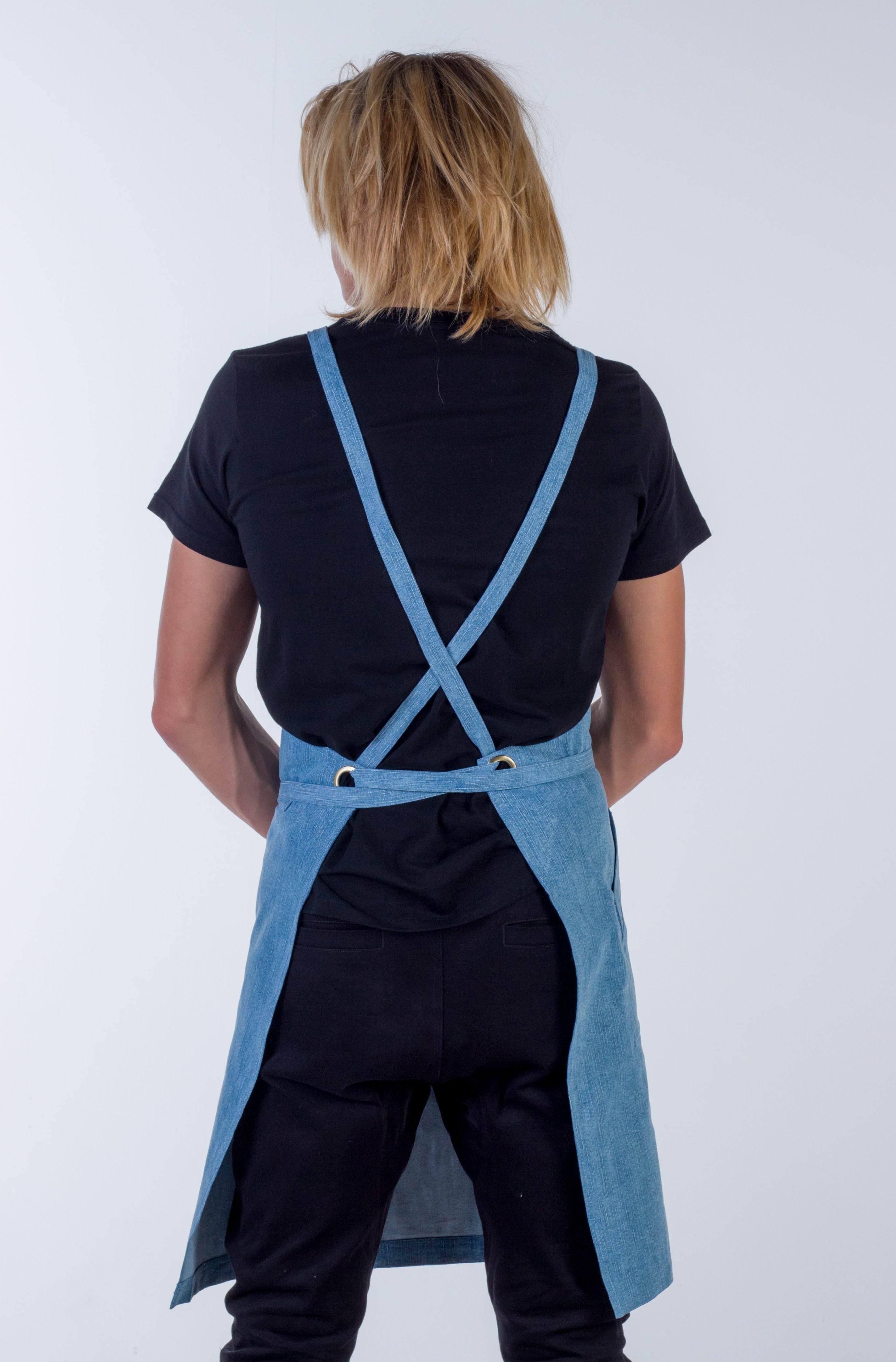 Denim apron light blue Fitzroy