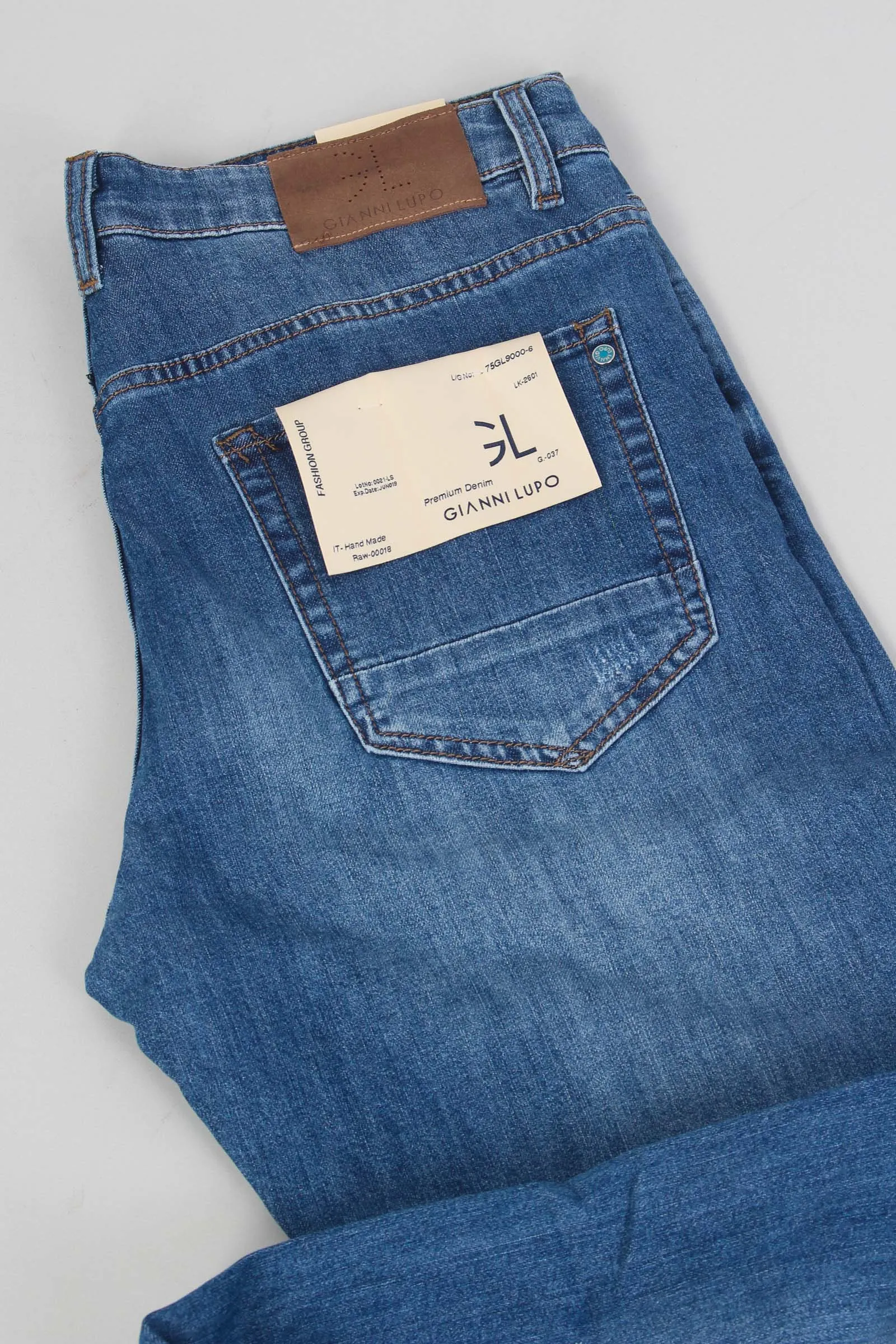 Denim Carrot Micro Rotture Jeans