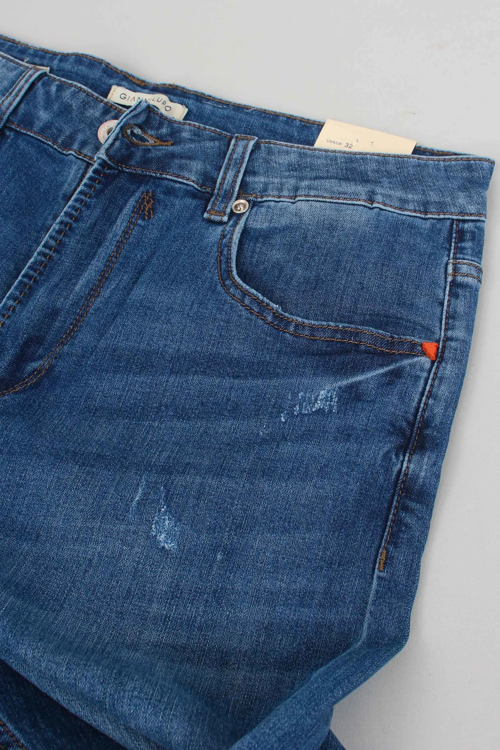 Denim Carrot Micro Rotture Jeans