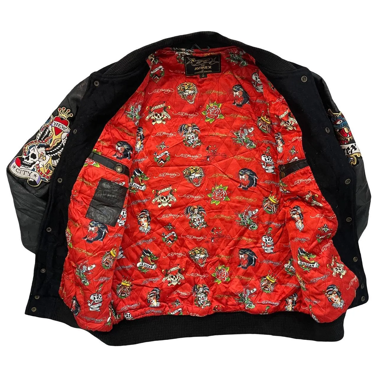 Ed Hardy x Avirex Varsity Jacket