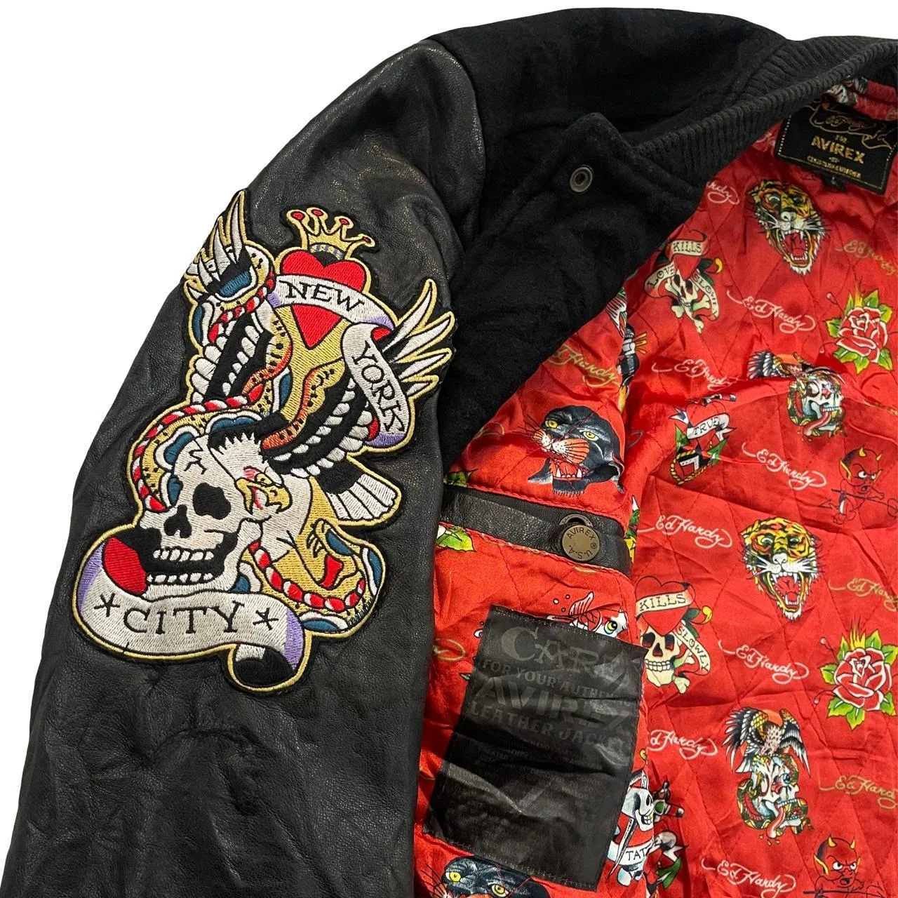 Ed Hardy x Avirex Varsity Jacket