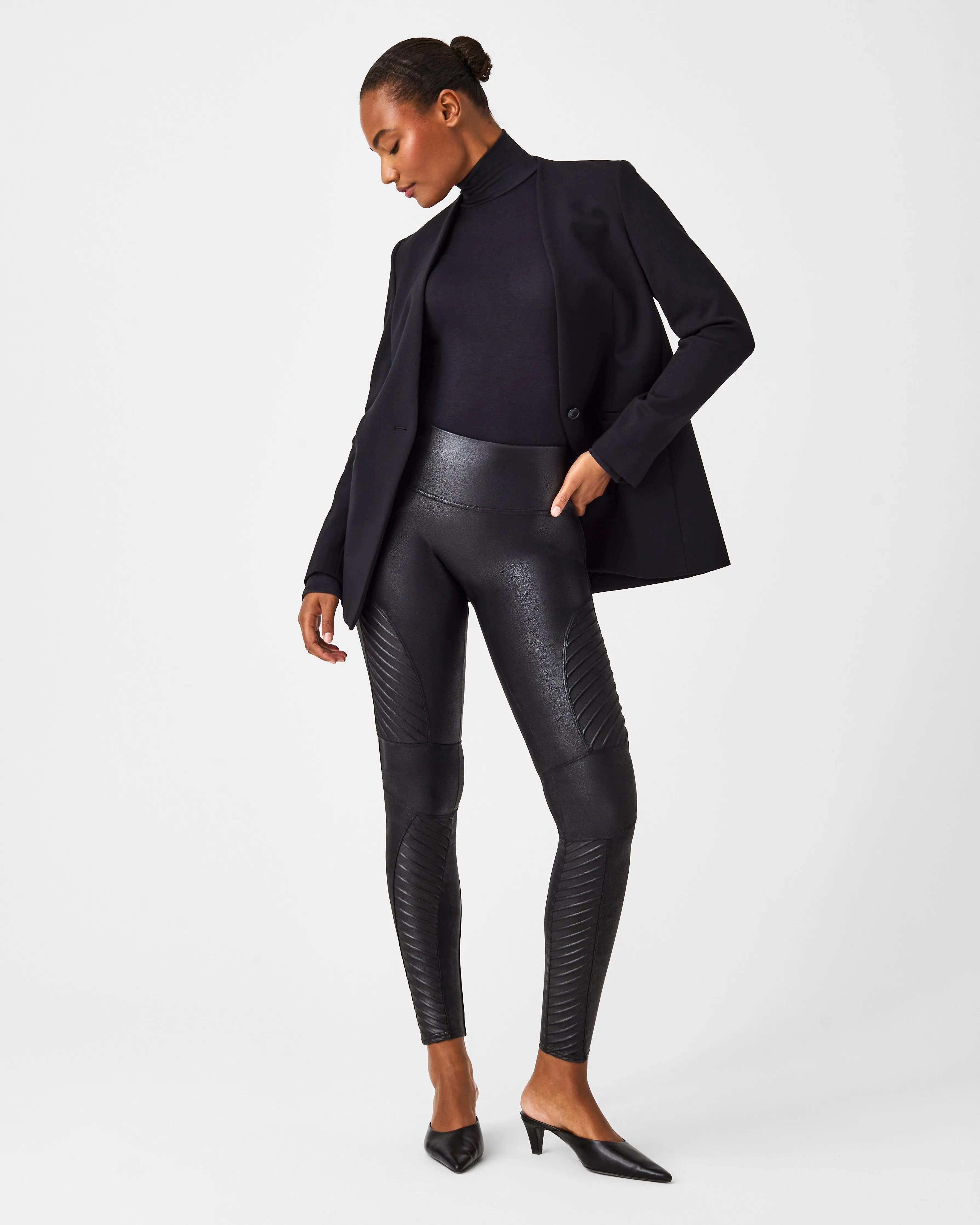 Faux Leather Moto Leggings