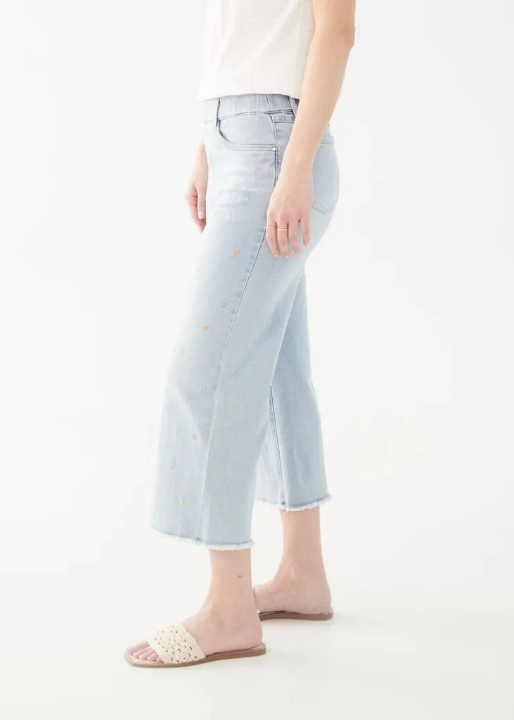 FDJ Sky Blue Pull-On Wide Leg Pants - 2538669