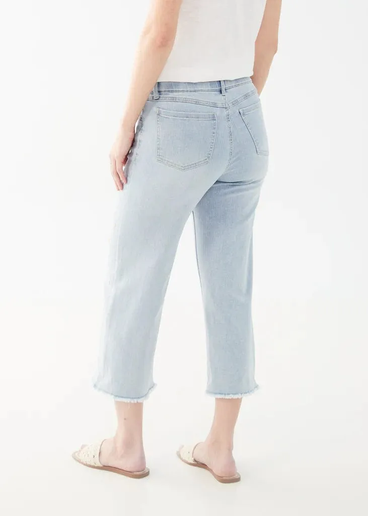 FDJ Sky Blue Pull-On Wide Leg Pants - 2538669