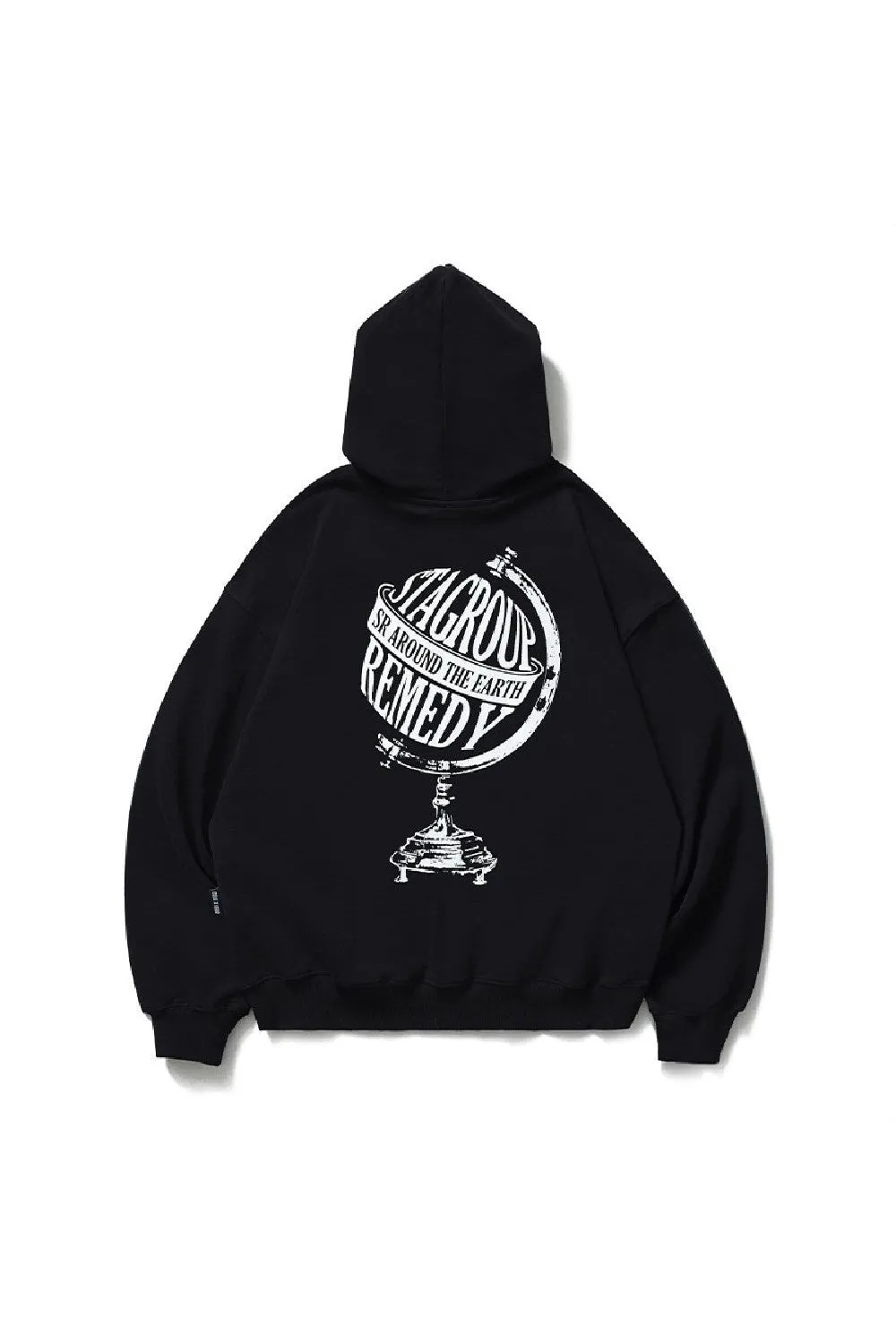 Globe Logo Print Hoodie