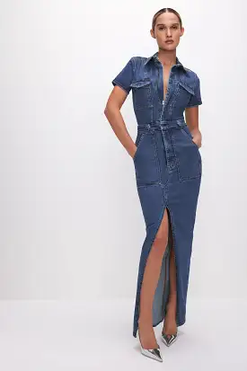 Good American FIT FOR SUCCESS MAXI DRESS Indigo594