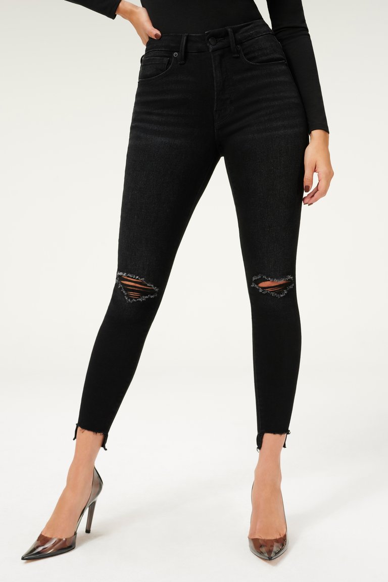 Good American GOOD LEGS CROP RAW STEP HEM