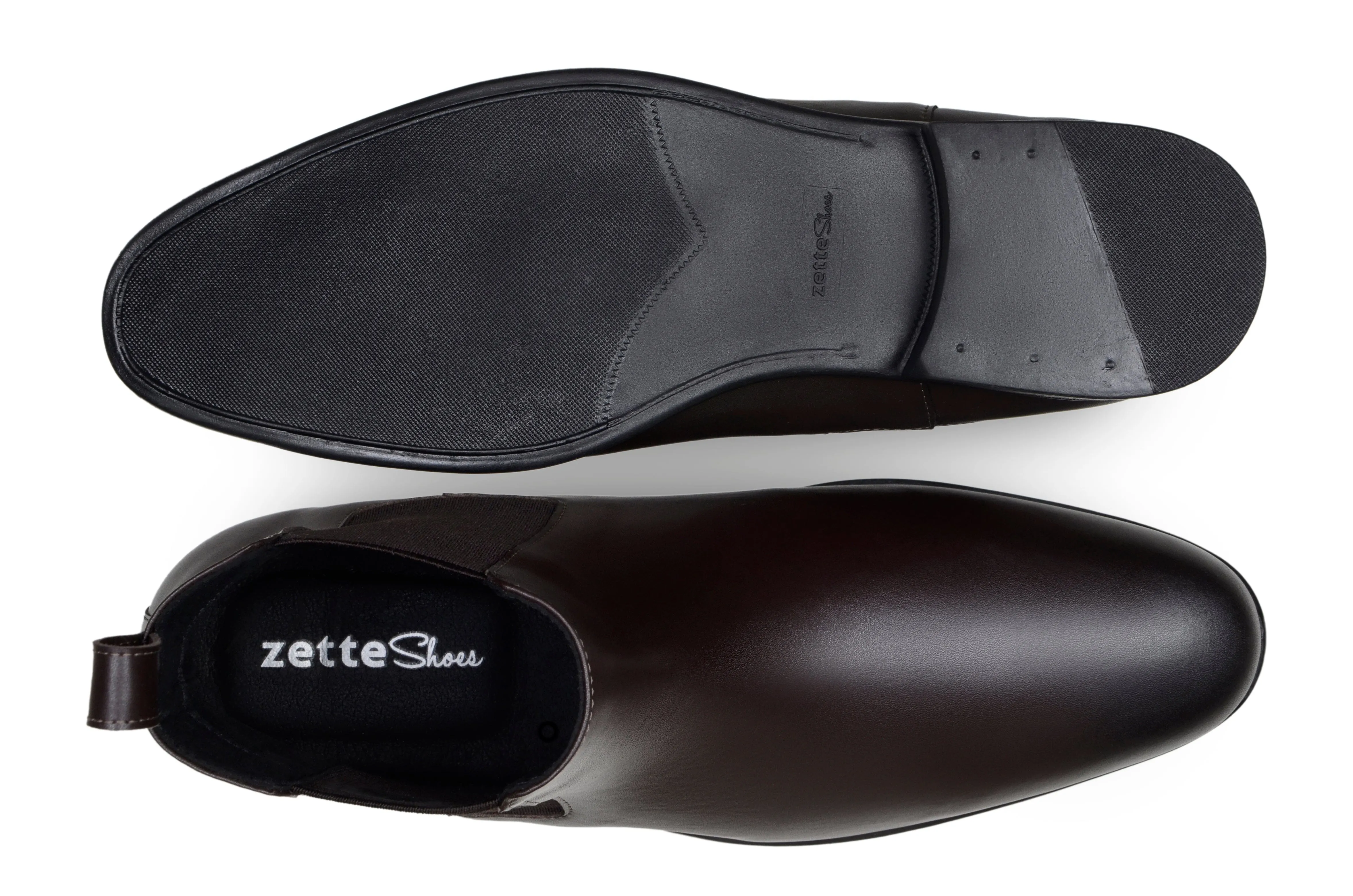 'Harry' men's vegan chelsea by Zette Shoes - espresso