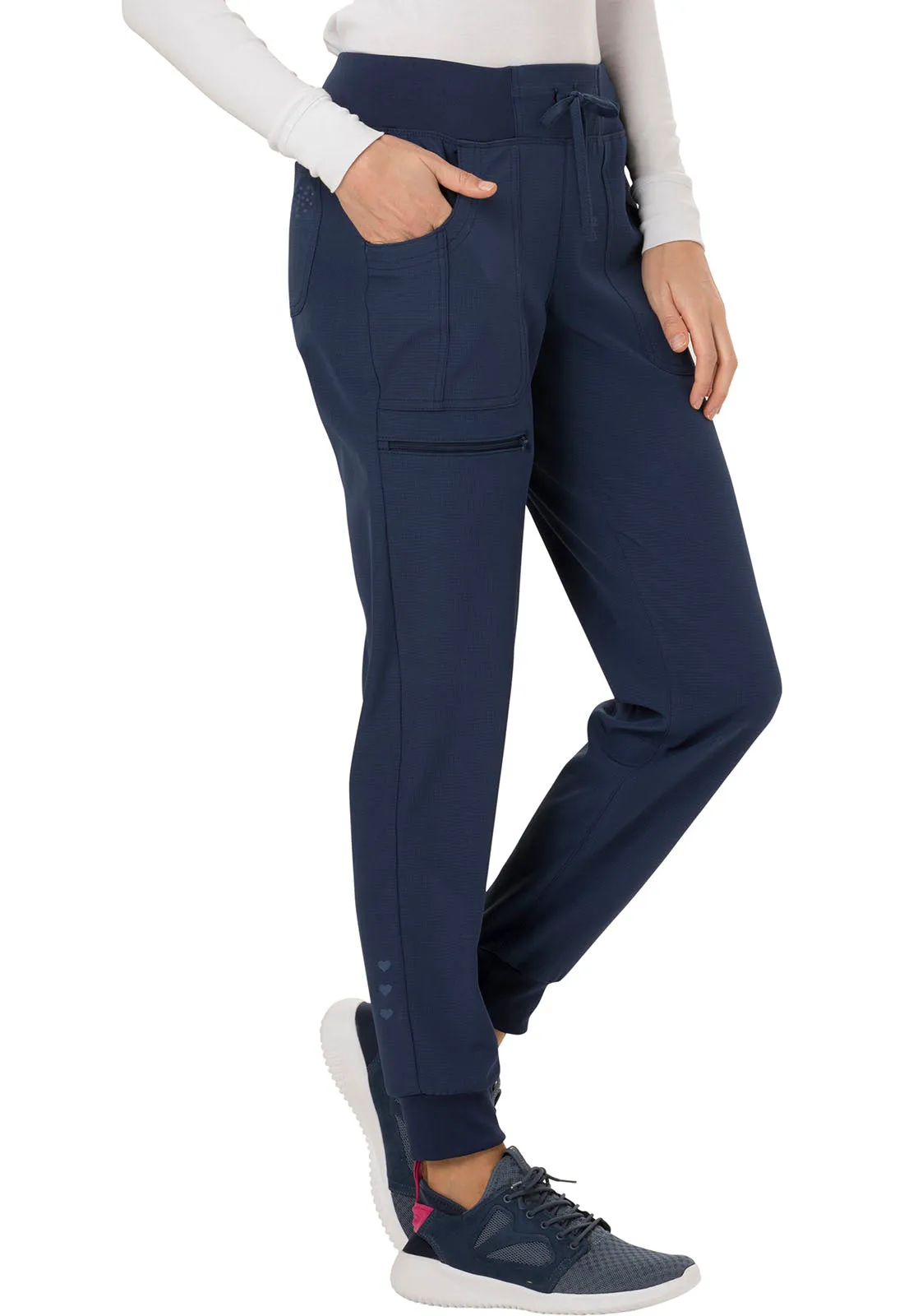 HeartSoul The Jogger Low Rise Tapered Leg Pants Navy