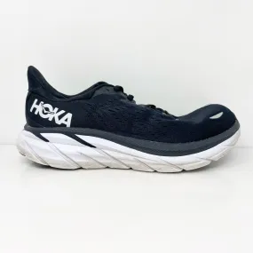 Hoka One One Womens Clifton 8 1121375 BWHT Black Running Shoes Sneakers Sz 6.5 D