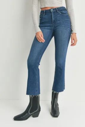 HR Tonal Crop Flare Jeans