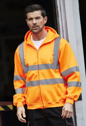 HVK07 Yoko Hi-Vis Zipped Hoodie